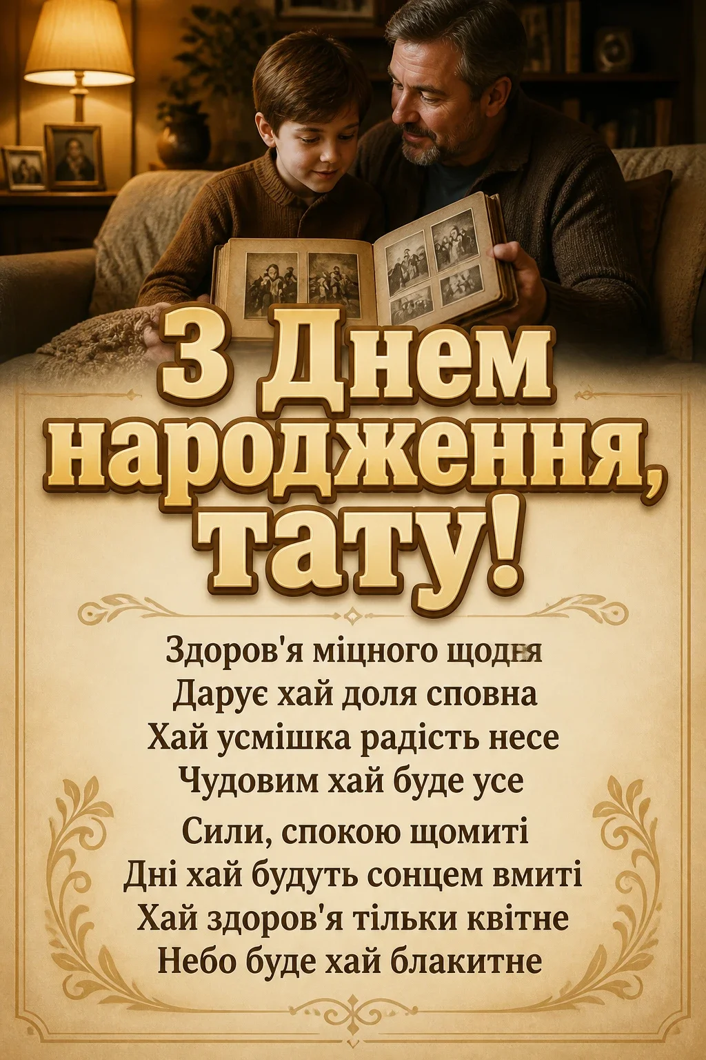привітання з днем народження тата
