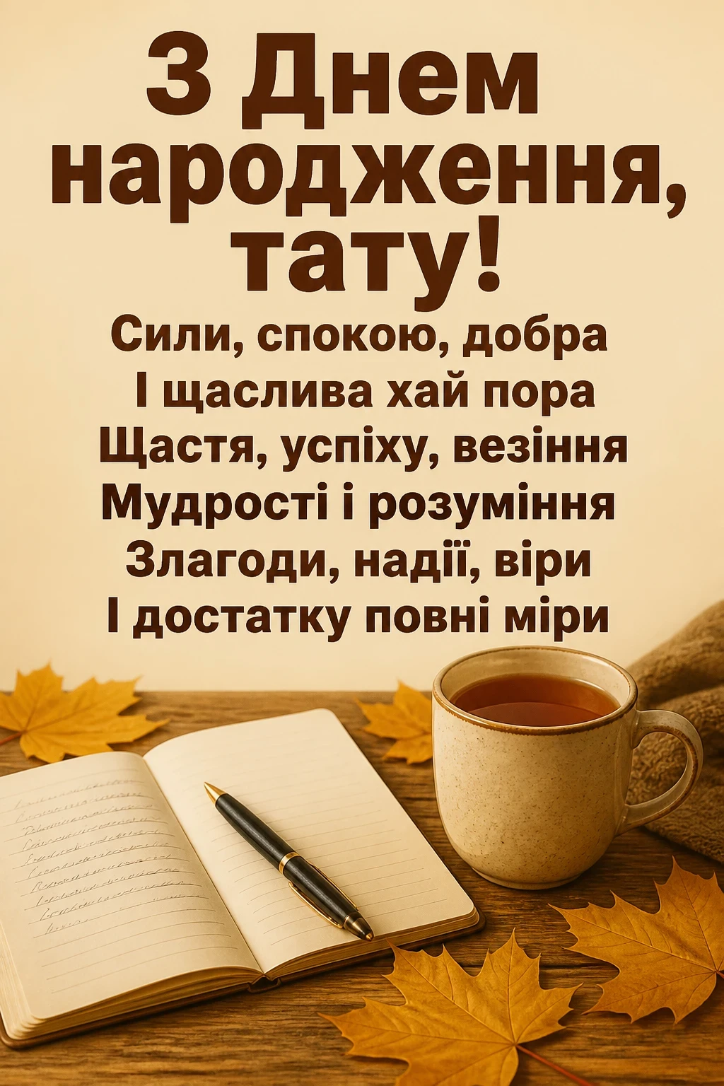 привітання з днем народження тата
