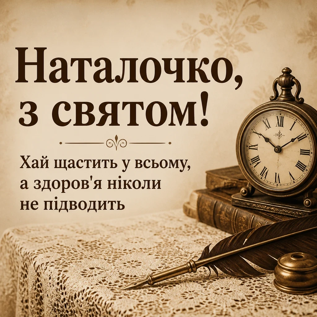 привітання з днем ангела наталії українською
