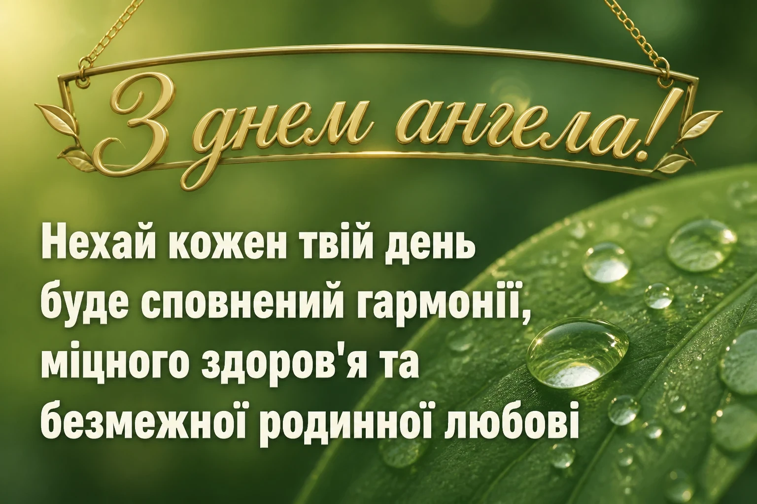 привітання з днем ангела наталії українською