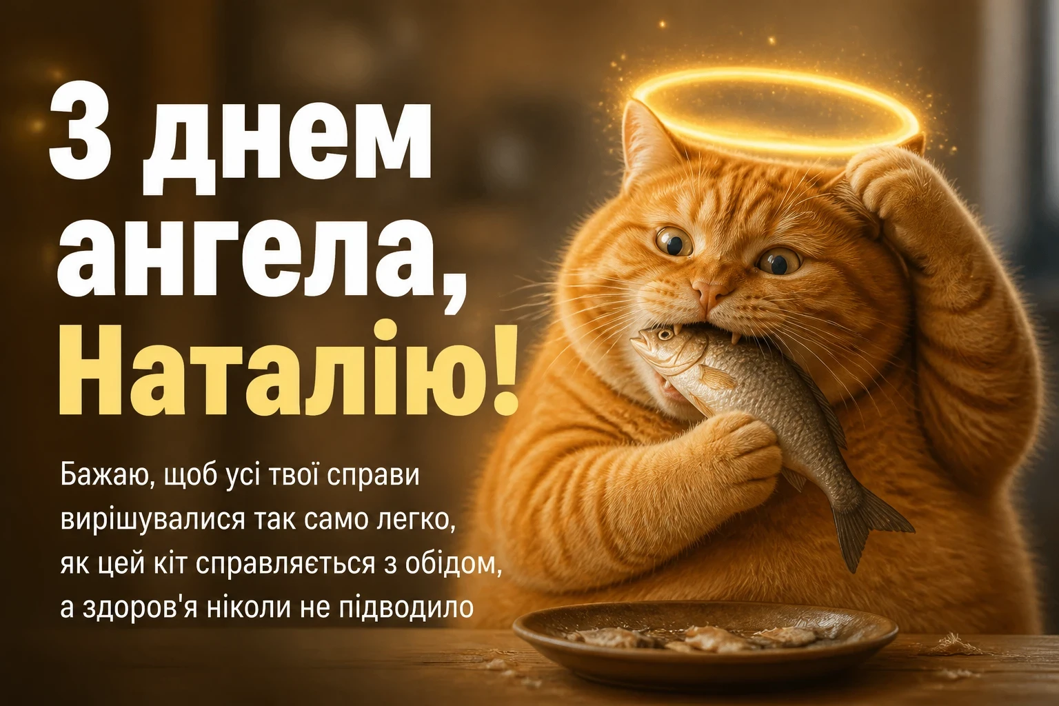 привітання з днем ангела наталії українською