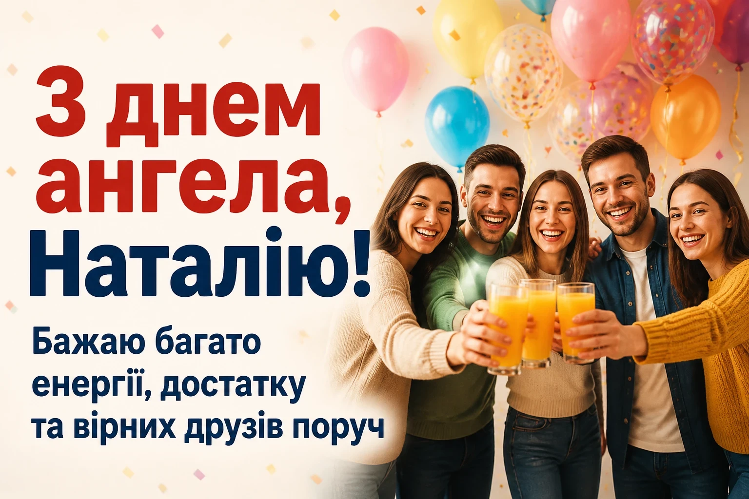 привітання з днем ангела наталії українською