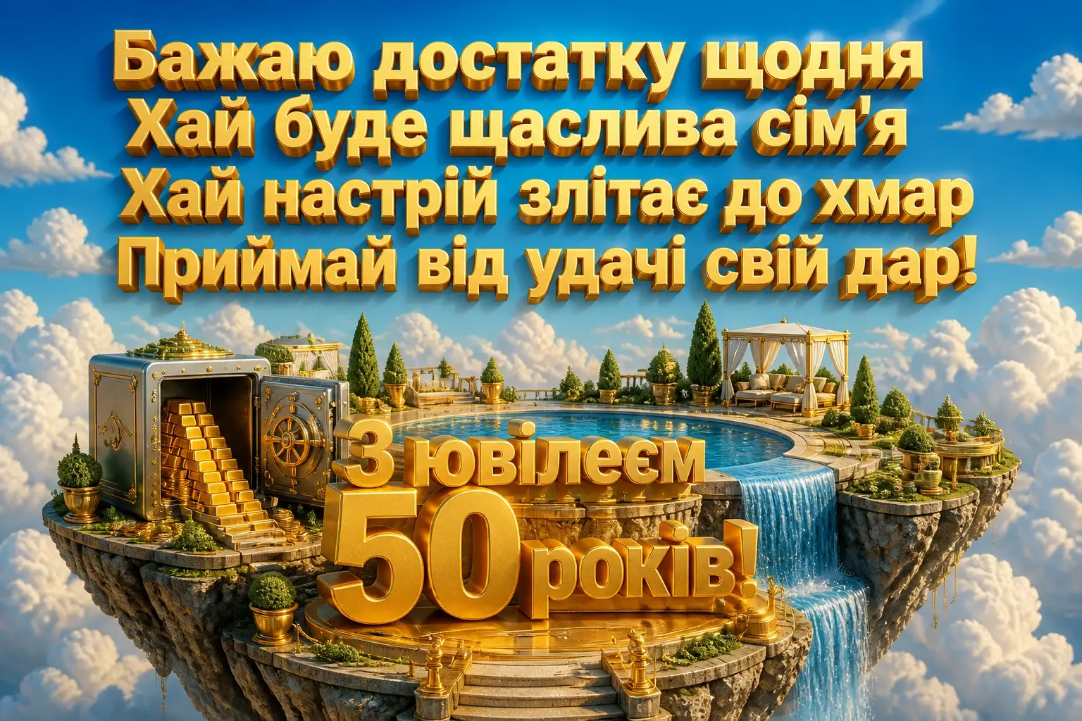 прикольні привітання вітальні листівки з ювілеєм 50 мужчині