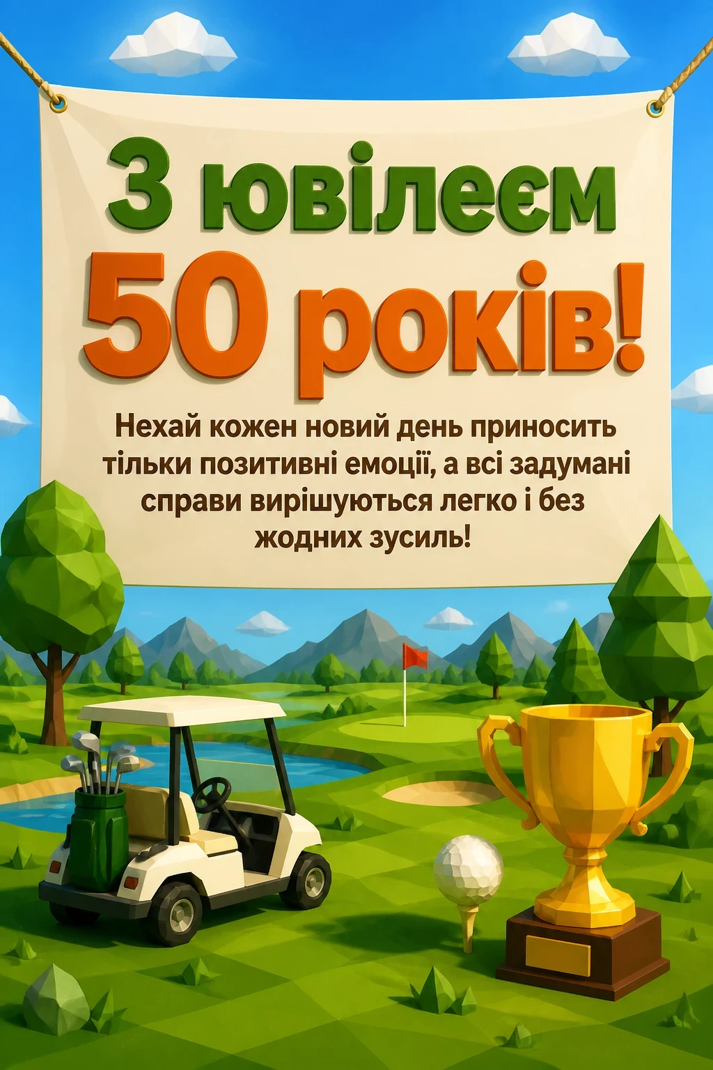 прикольні привітання вітальні листівки з ювілеєм 50 мужчині