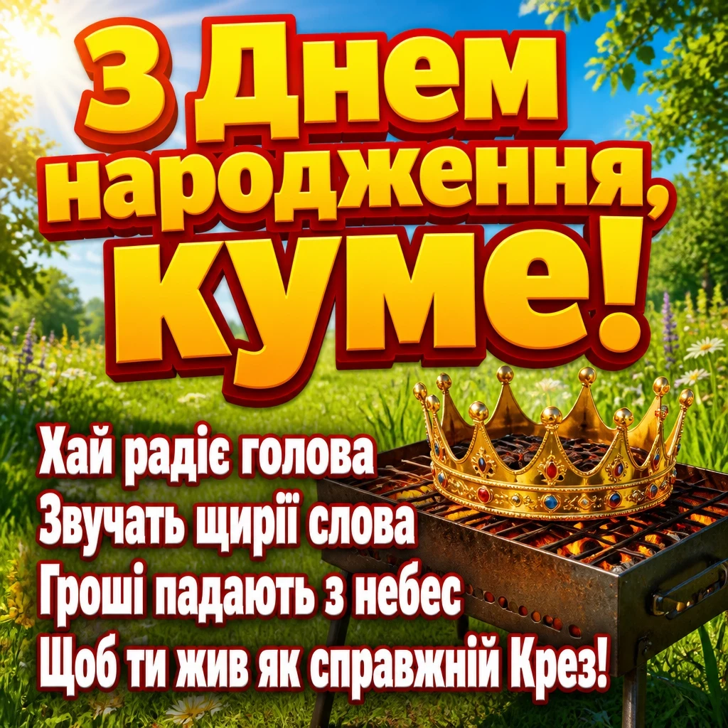 привітання кума з днем народження своїми словами