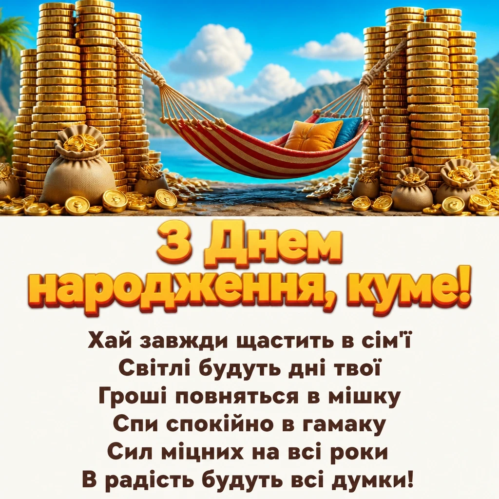 привітання кума з днем народження своїми словами