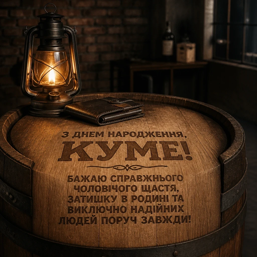 привітання кума з днем народження своїми словами