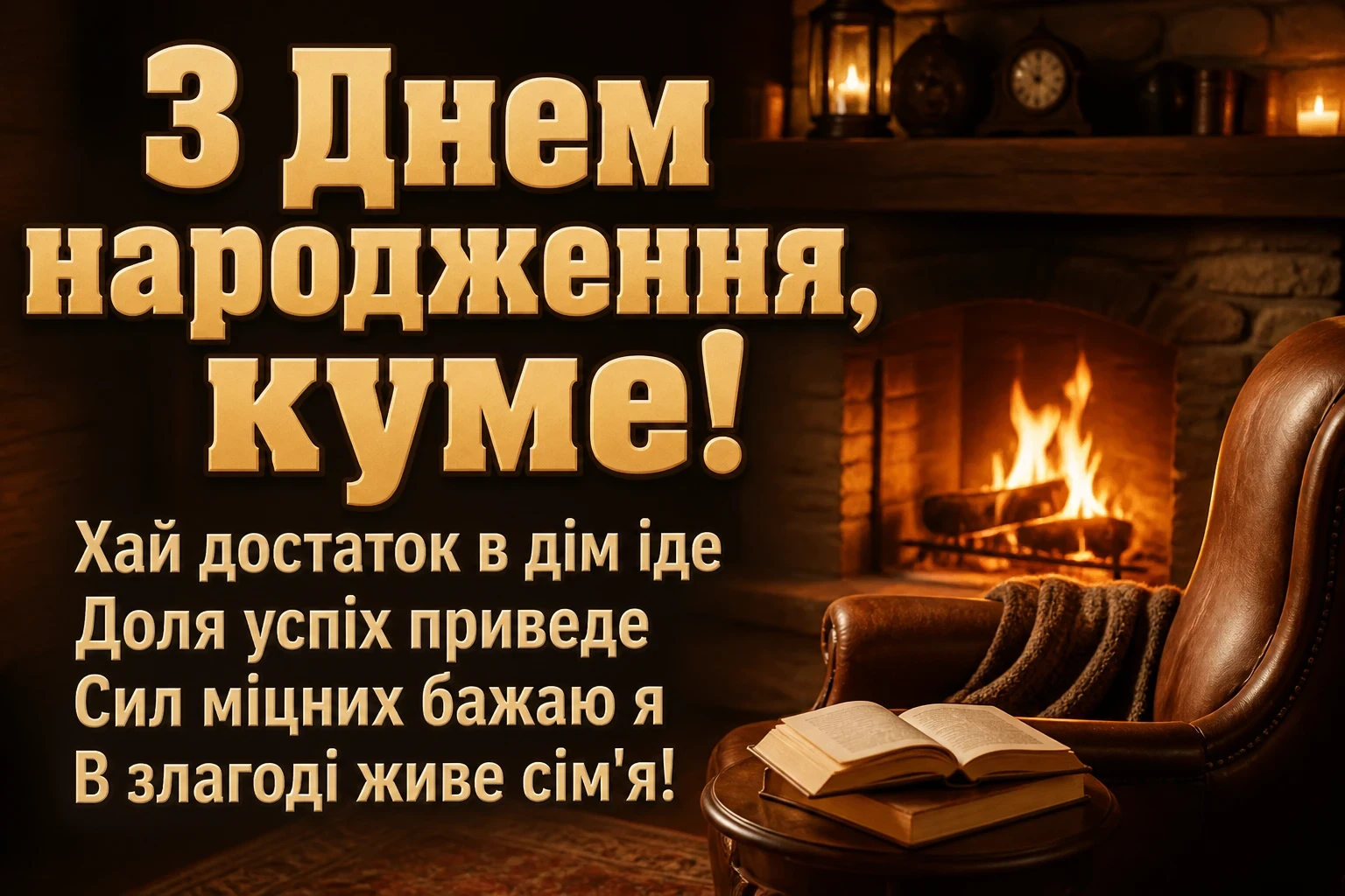 привітання кума з днем народження своїми словами