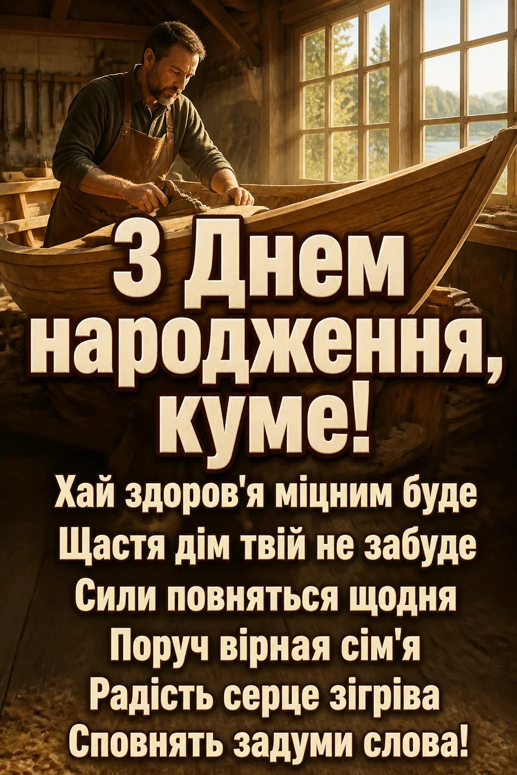 привітання кума з днем народження своїми словами
