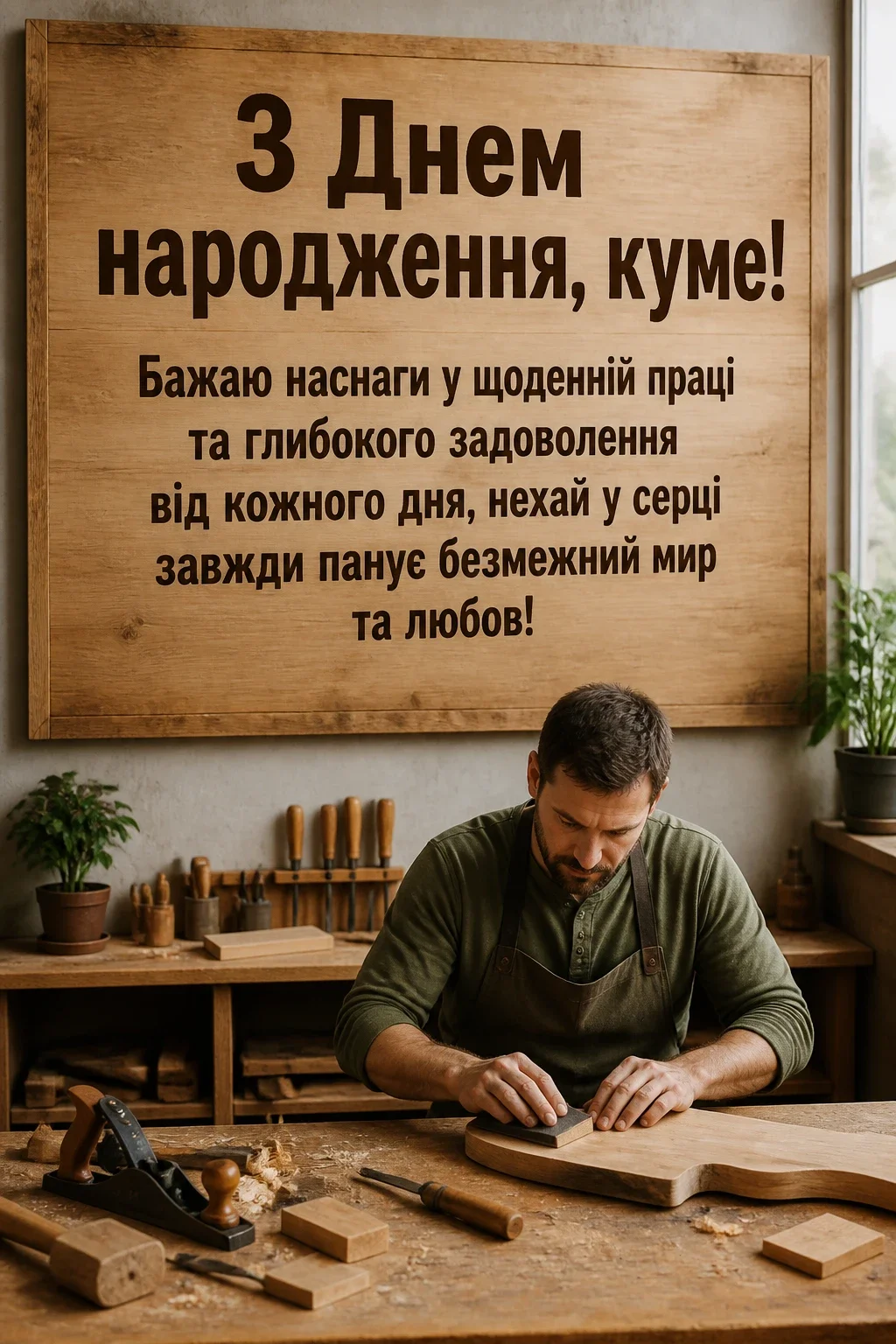 привітання кума з днем народження своїми словами