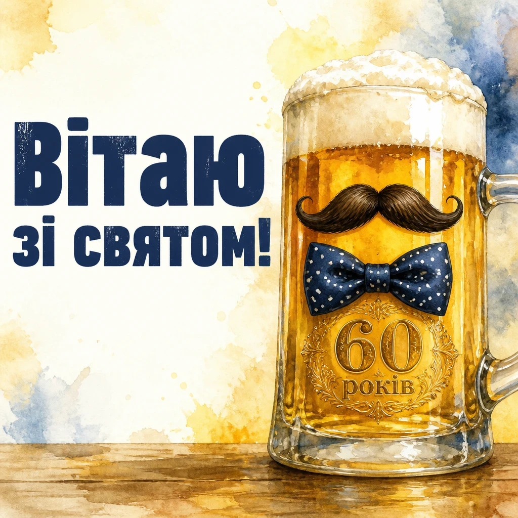 прикольні привітання з 60-річчям мужчині