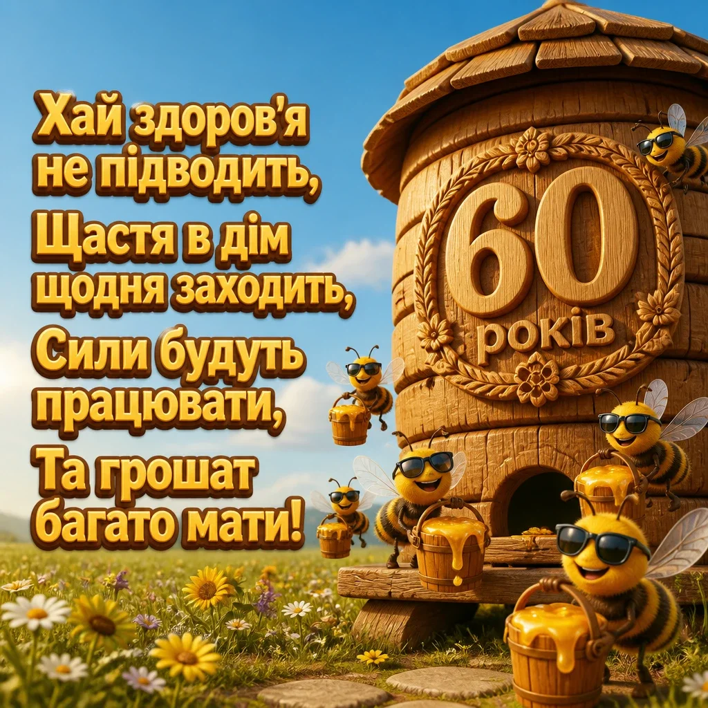 прикольні привітання з 60-річчям мужчині