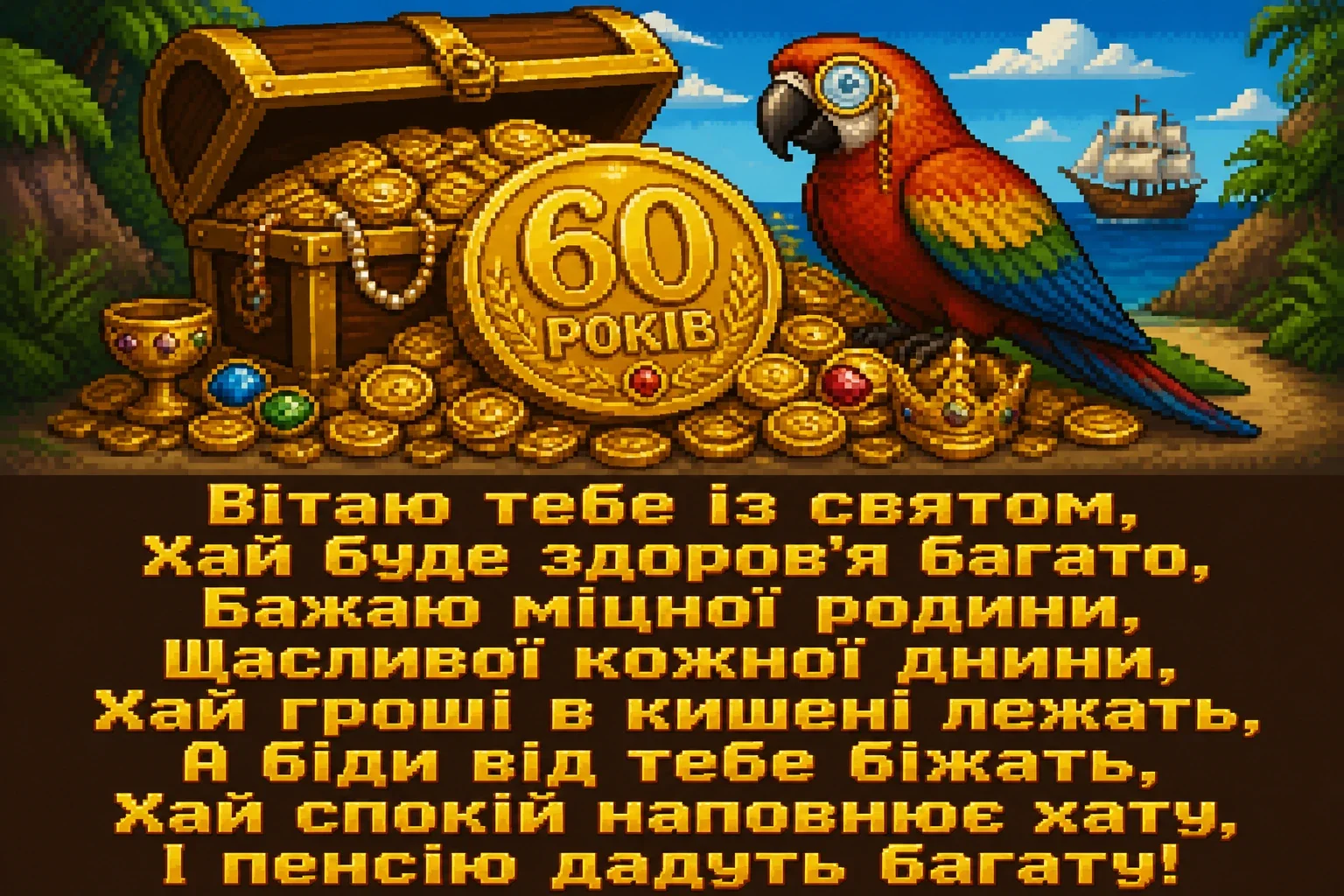 прикольні привітання з 60-річчям мужчині