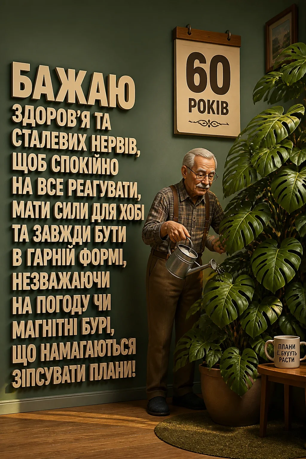прикольні привітання з 60-річчям мужчині