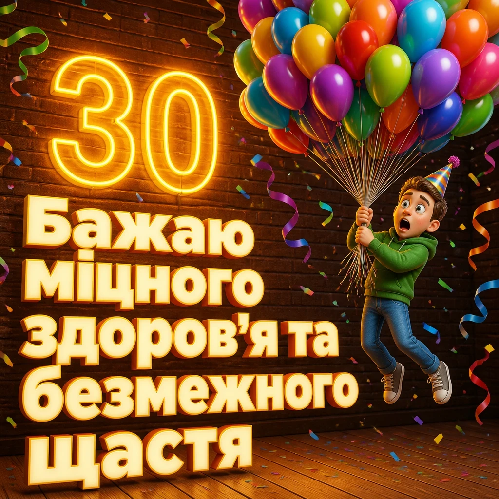 привітання з 30 річчям