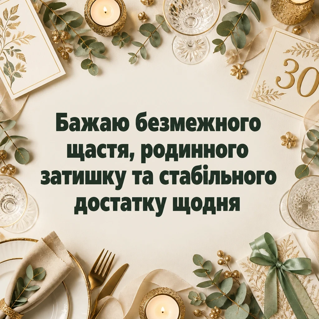 привітання з 30 річчям