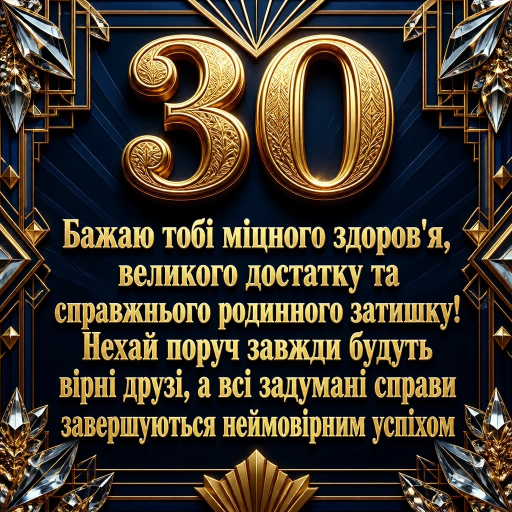 привітання з 30 річчям