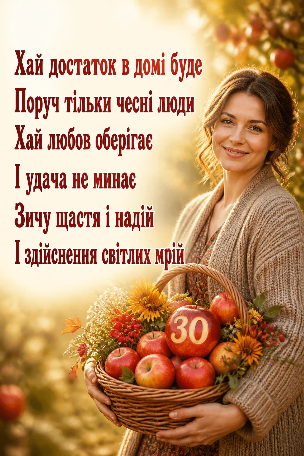 привітання з 30 річчям