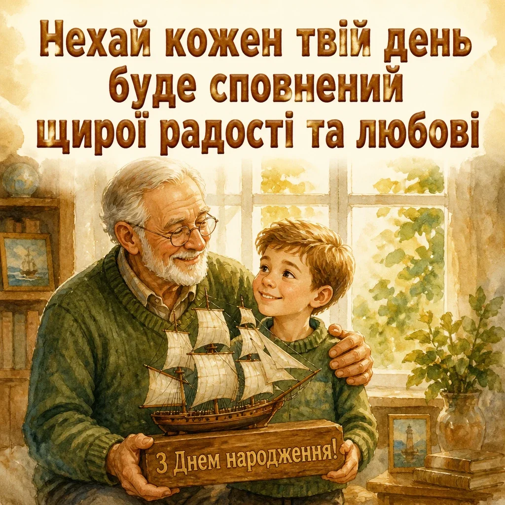 привітання онука з днем народження
