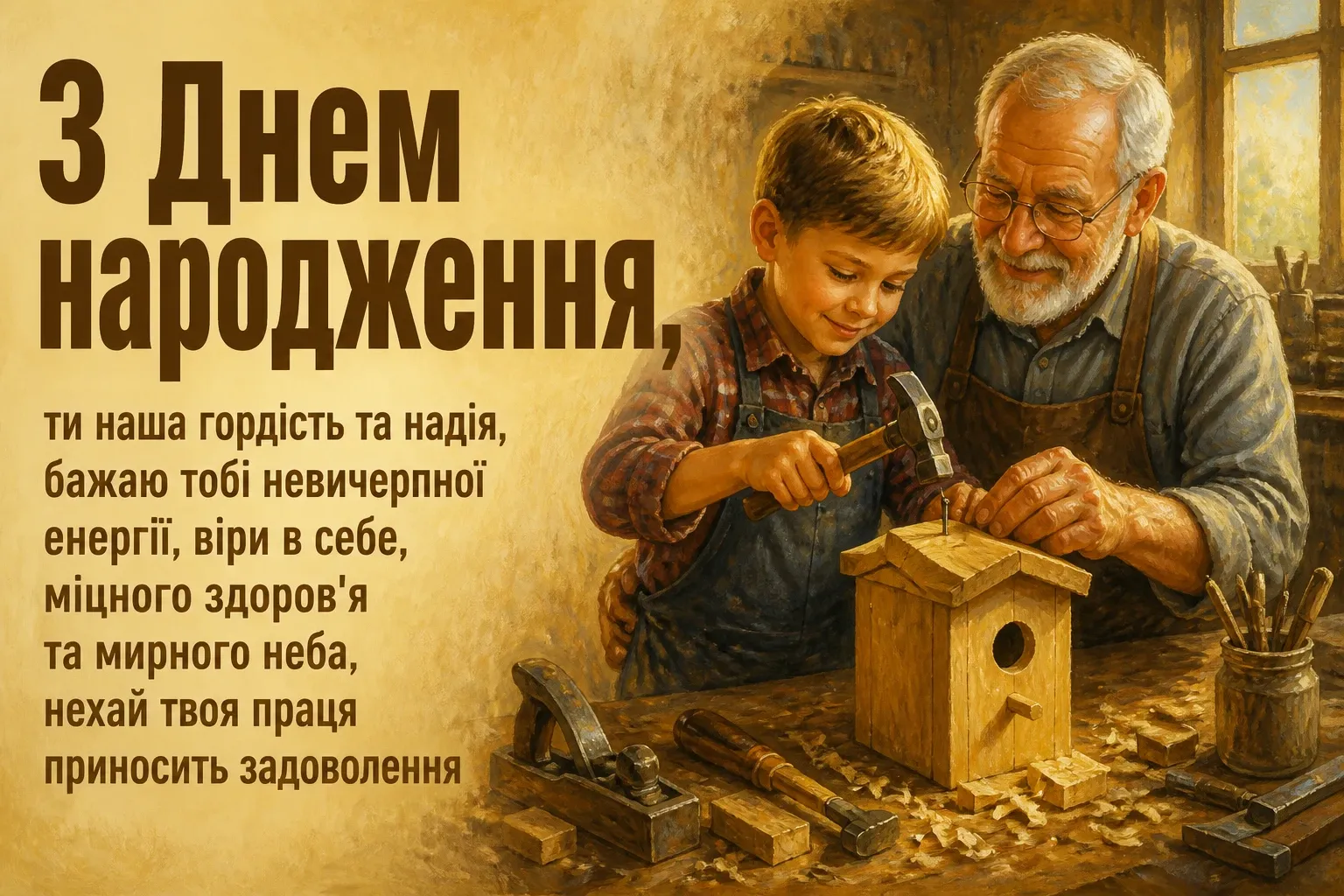привітання онука з днем народження