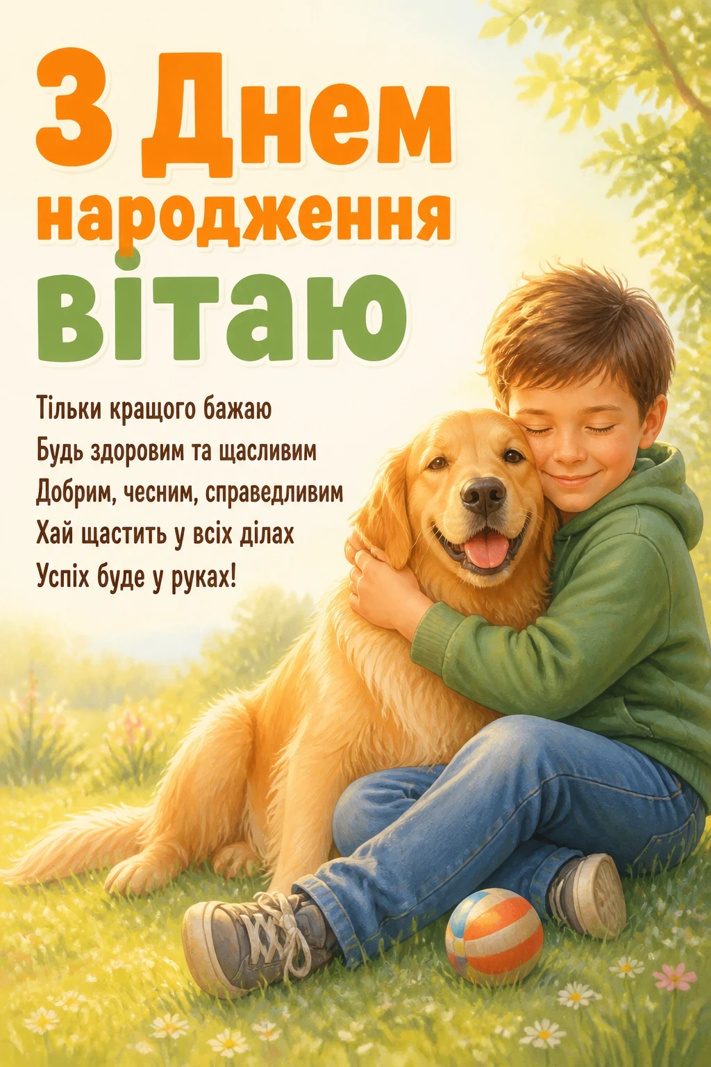 привітання онука з днем народження