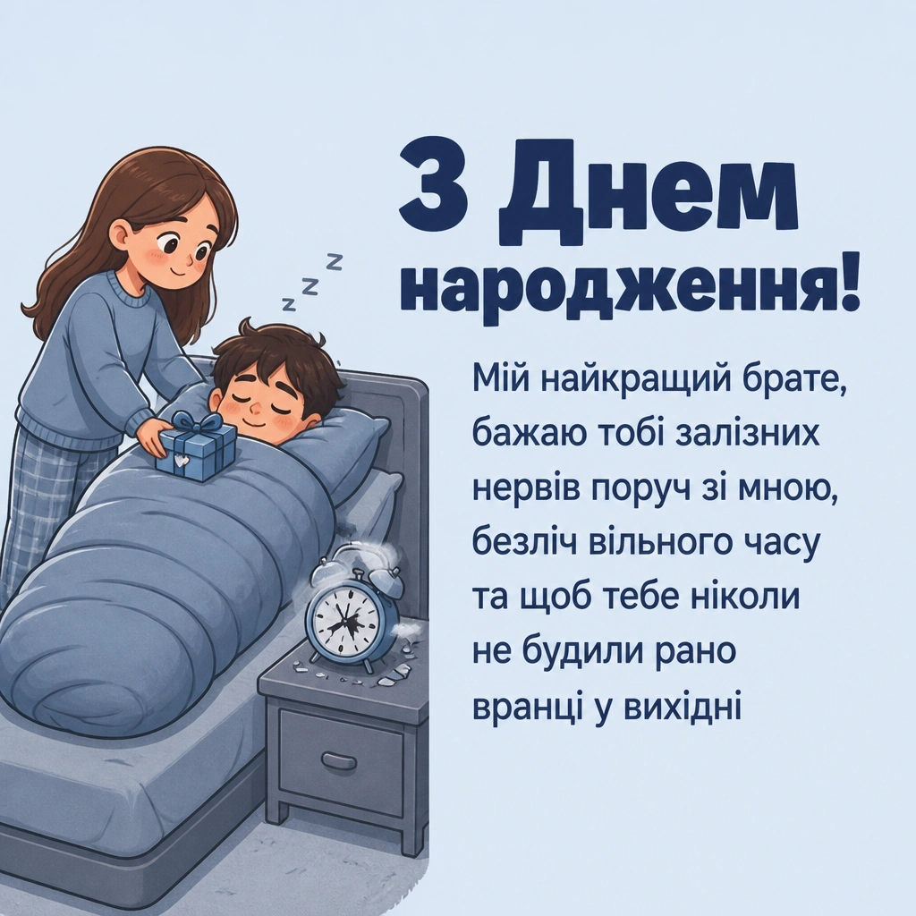 привітання з днем народження брату від сестри