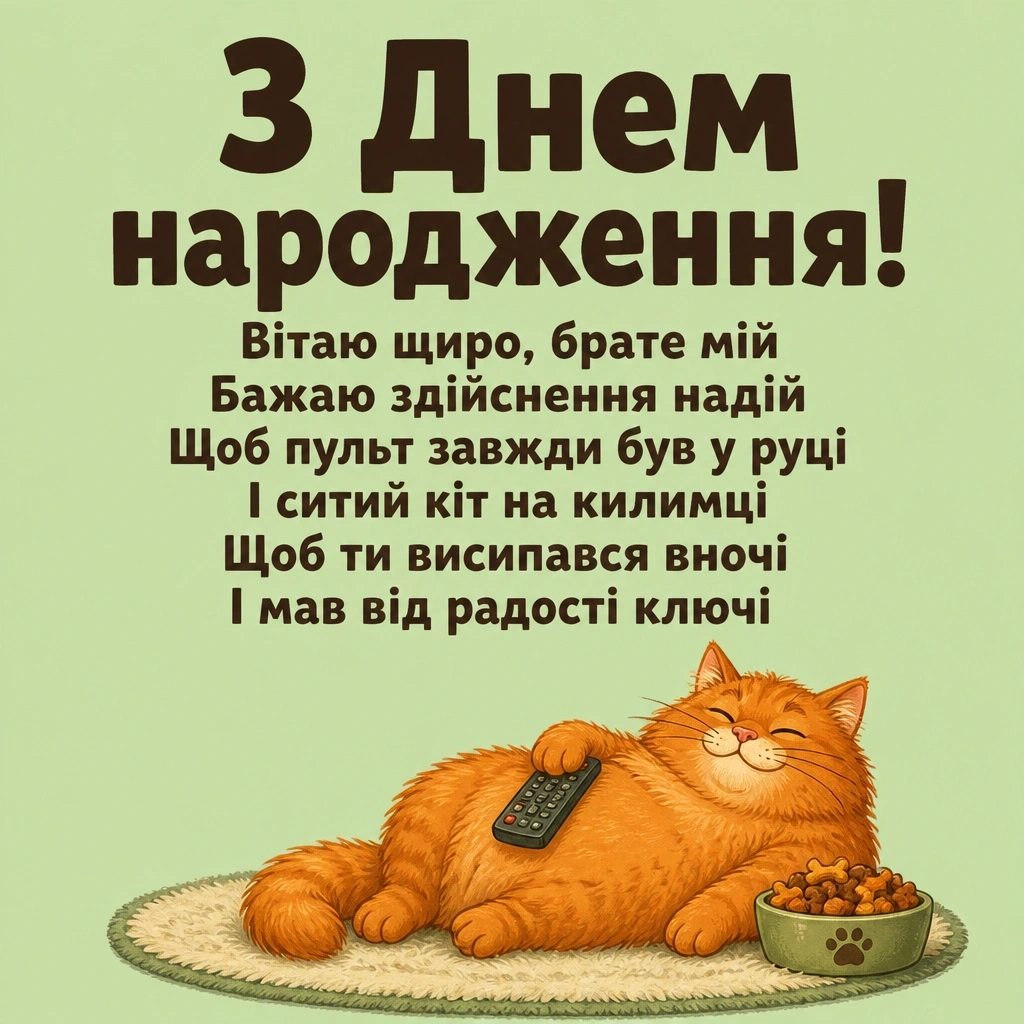 привітання з днем народження брату від сестри