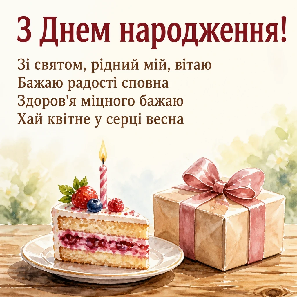 привітання з днем народження брату від сестри