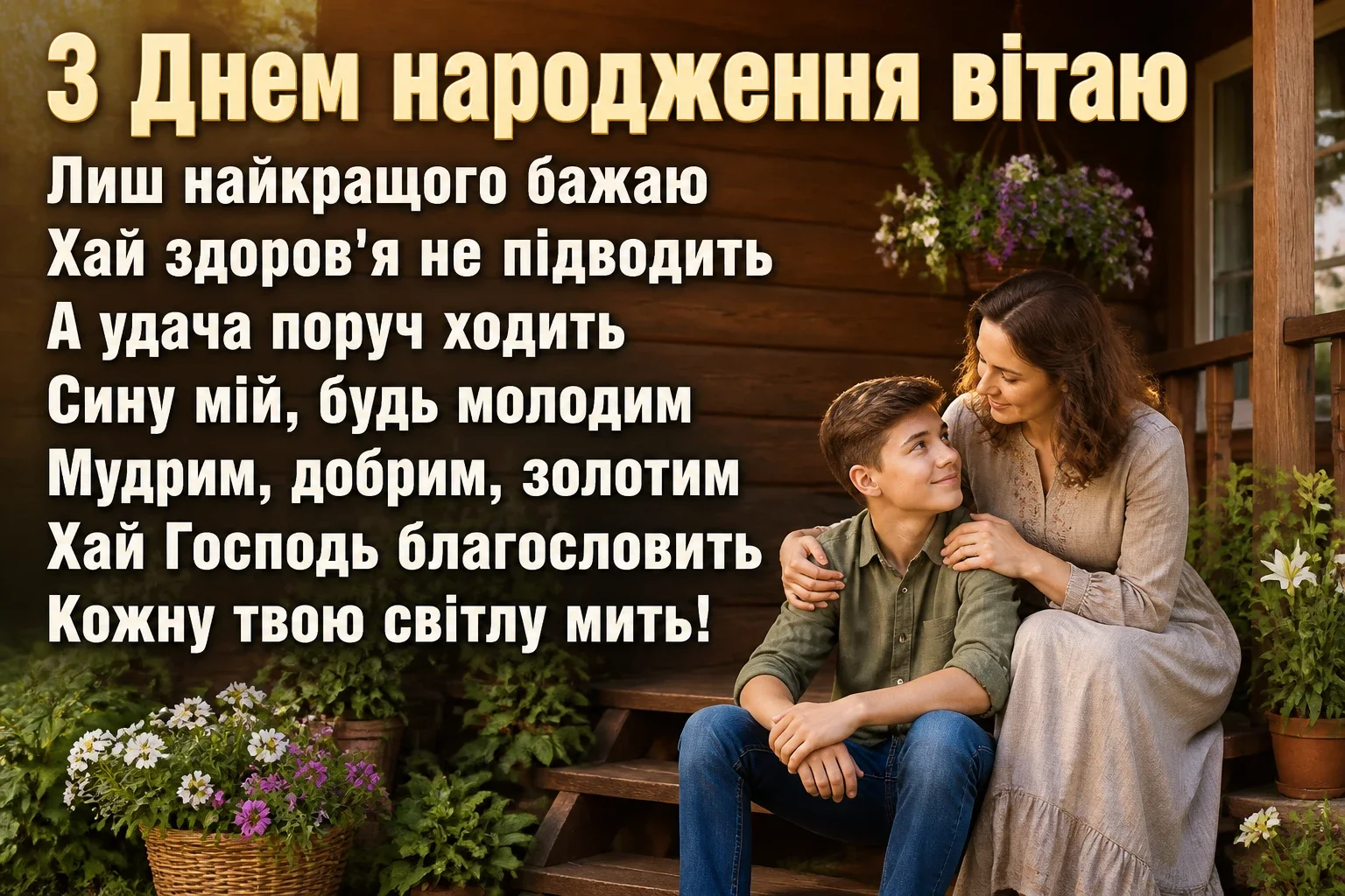 привітання з днем народження для сина від мами привітання з днем народження для сина від мами