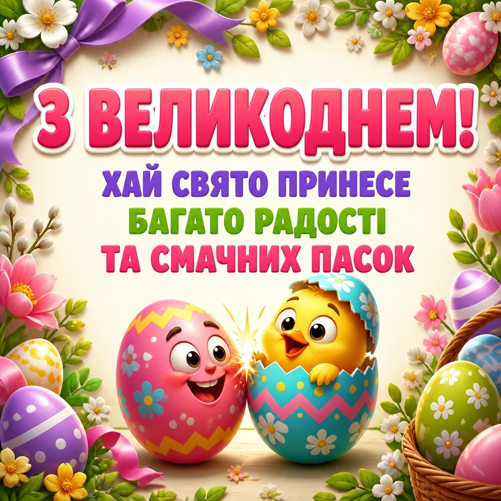 зі святом пасхи привітання