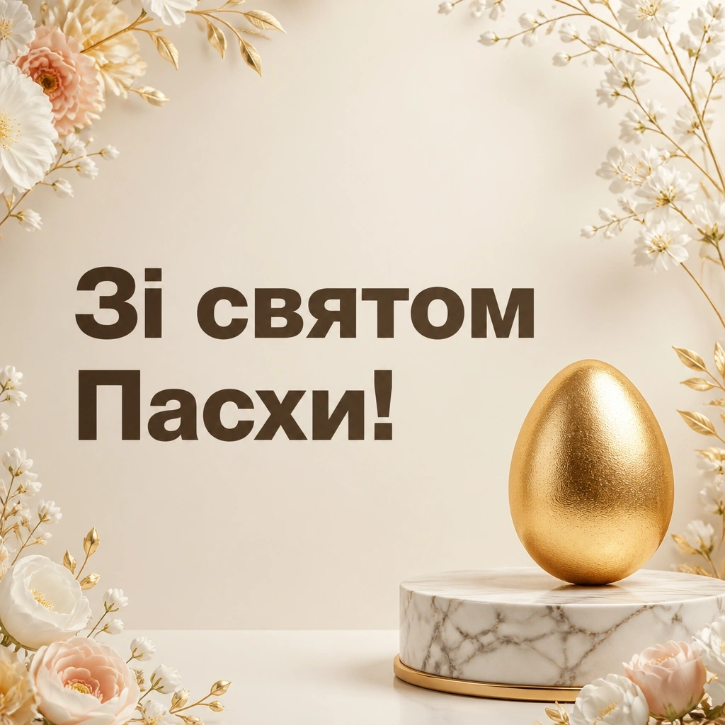 зі святом пасхи привітання