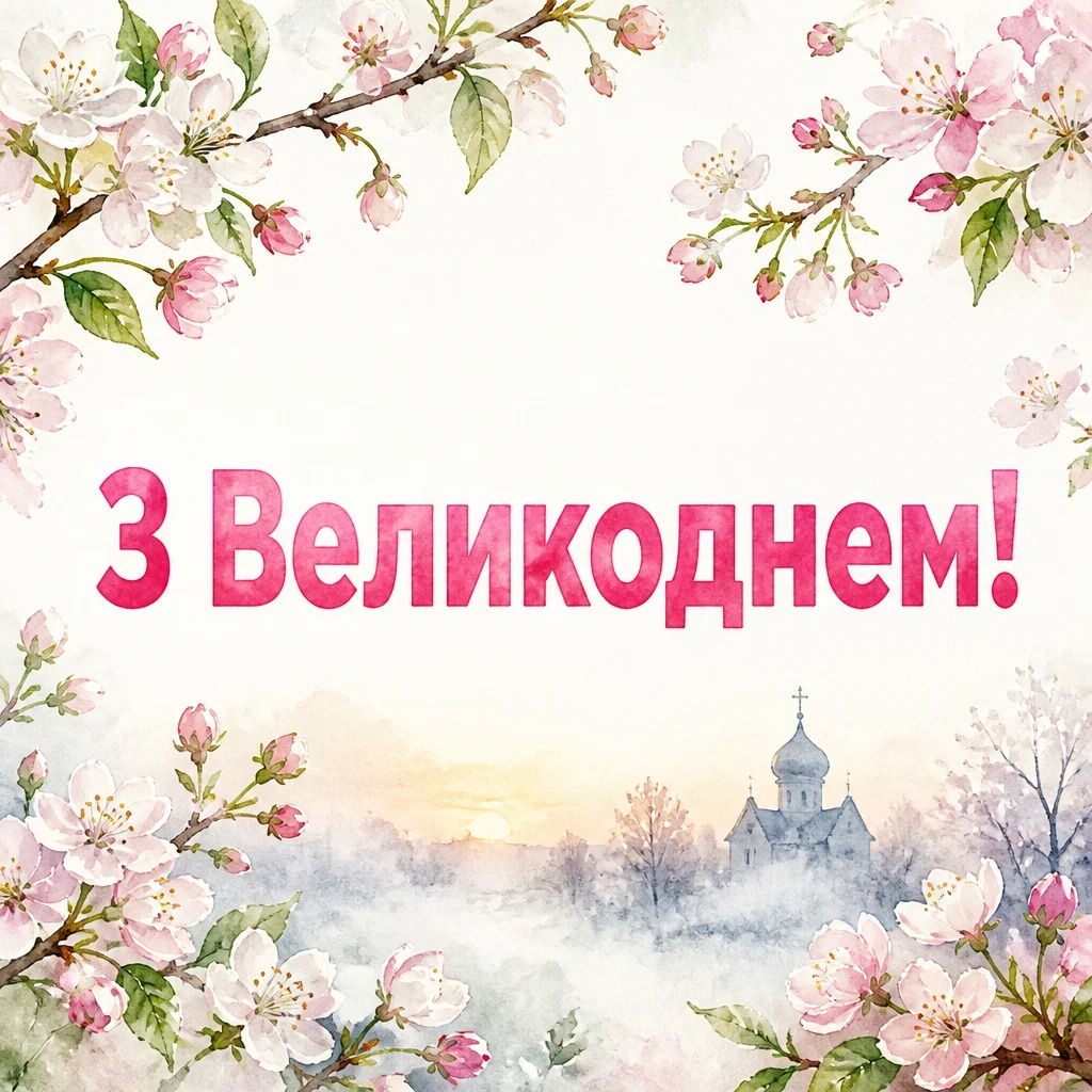 зі святом пасхи привітання