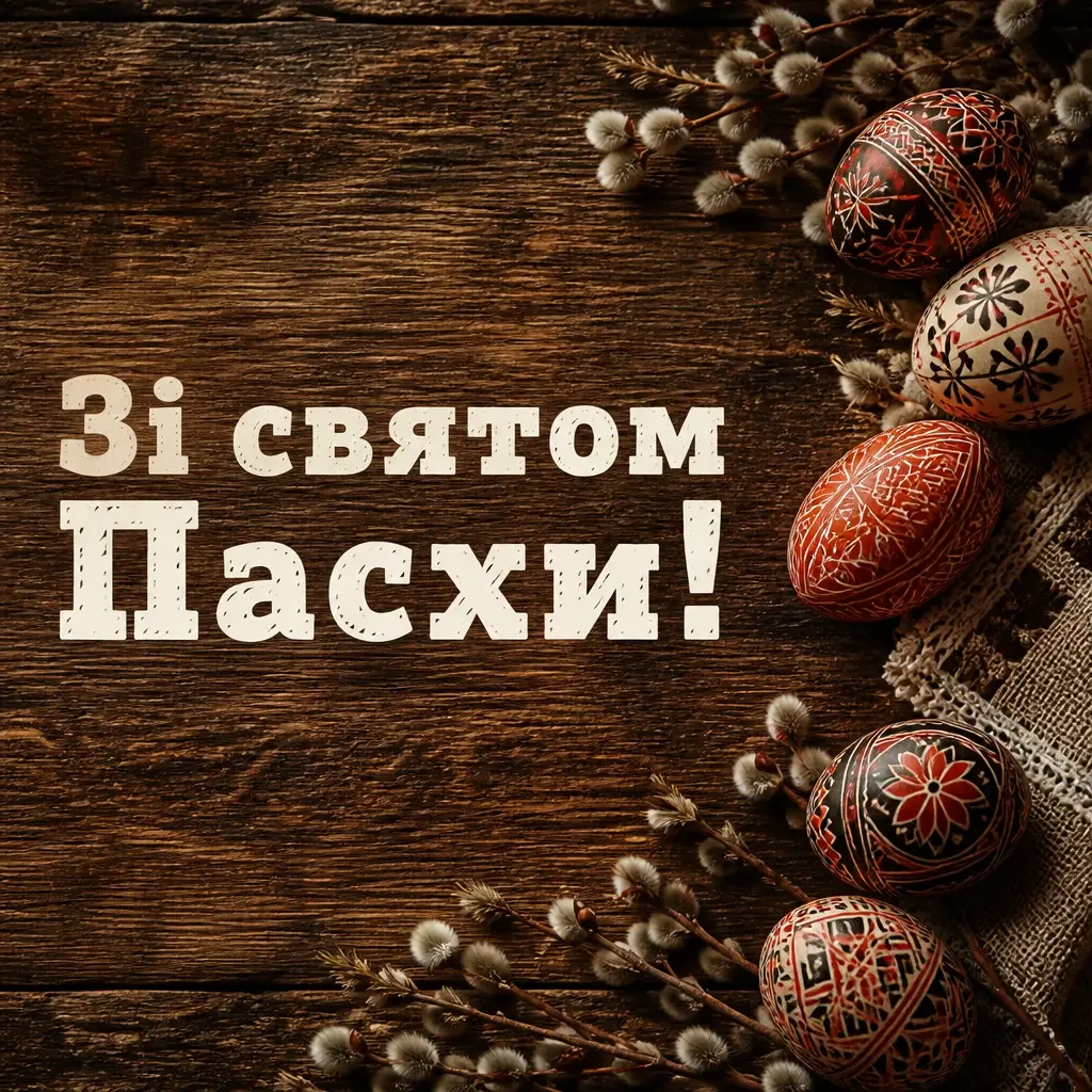 зі святом пасхи привітання
