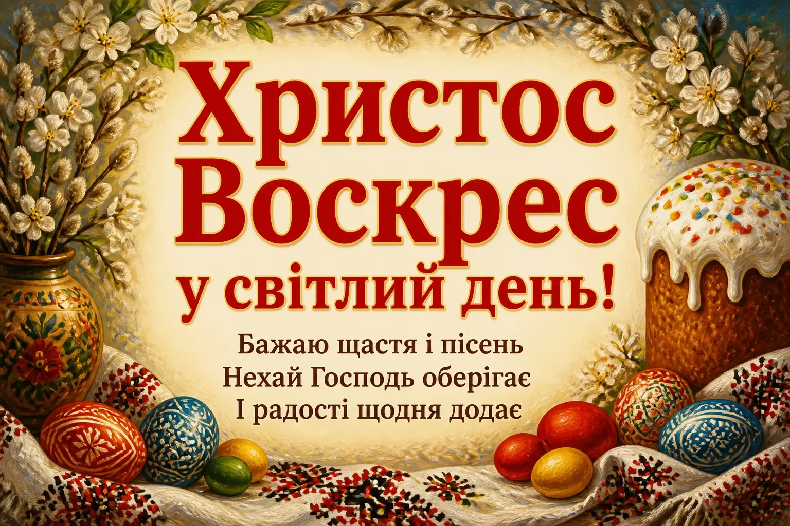 зі святом пасхи привітання