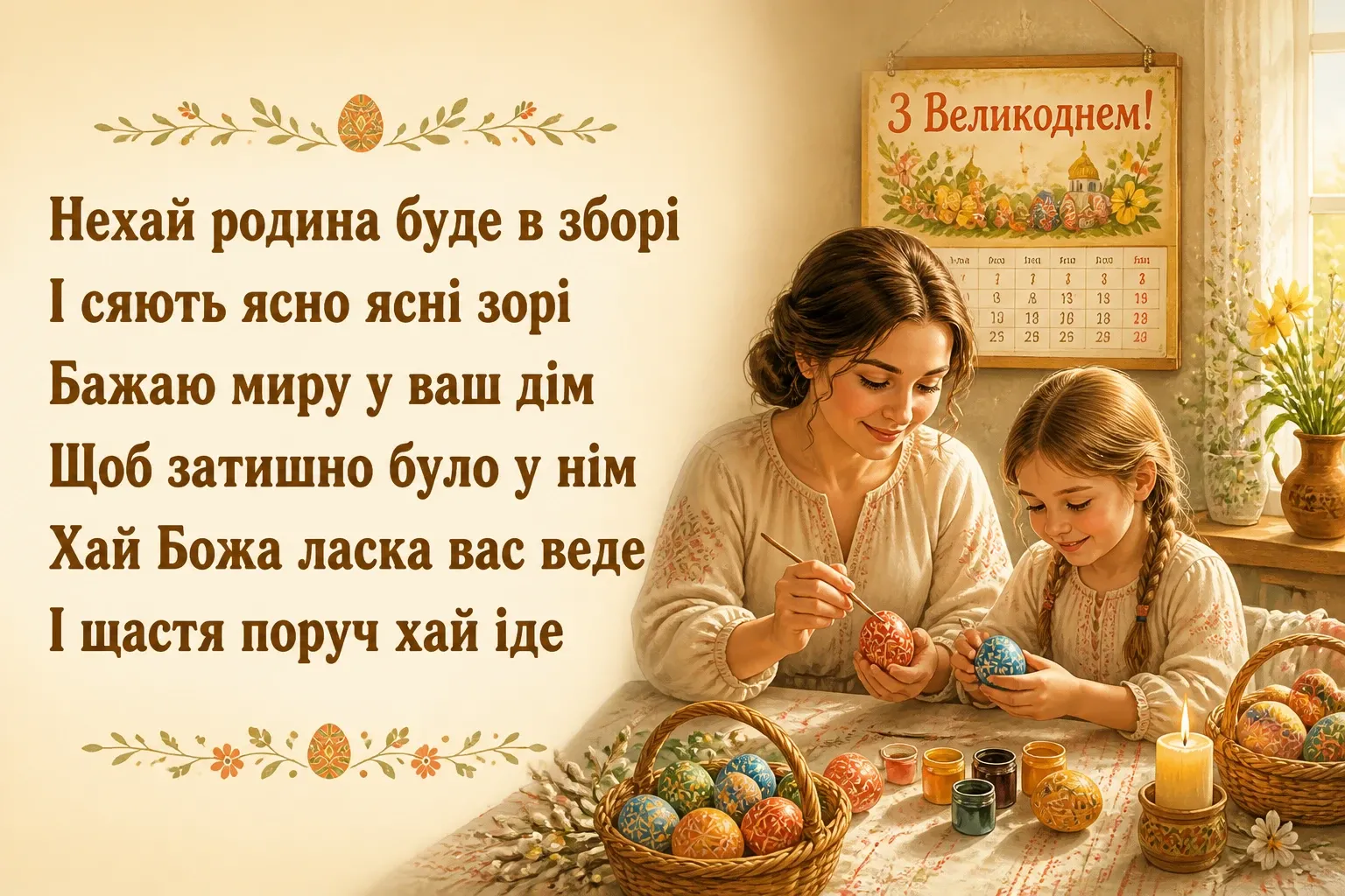 зі святом пасхи привітання