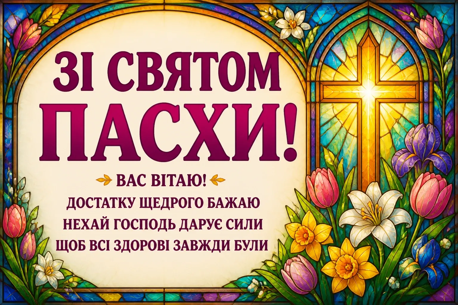 зі святом пасхи привітання