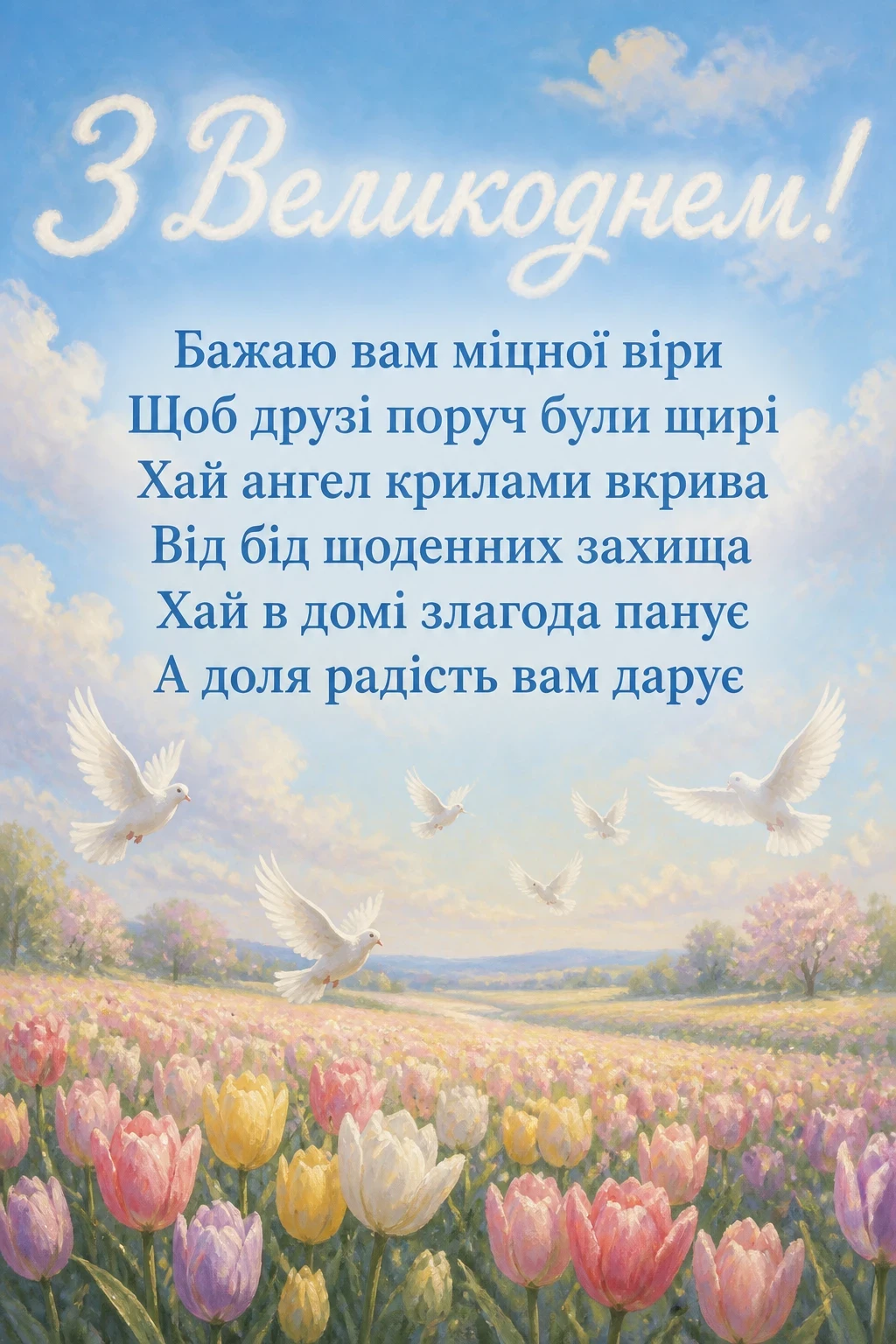 зі святом пасхи привітання
