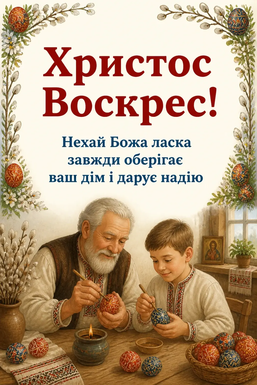 зі святом пасхи привітання