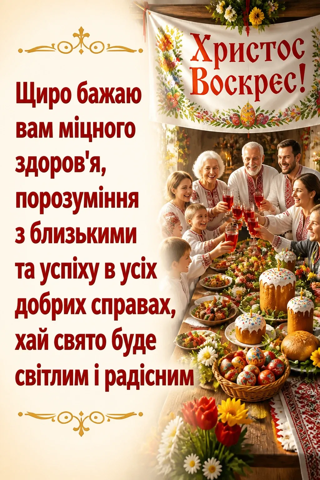 зі святом пасхи привітання