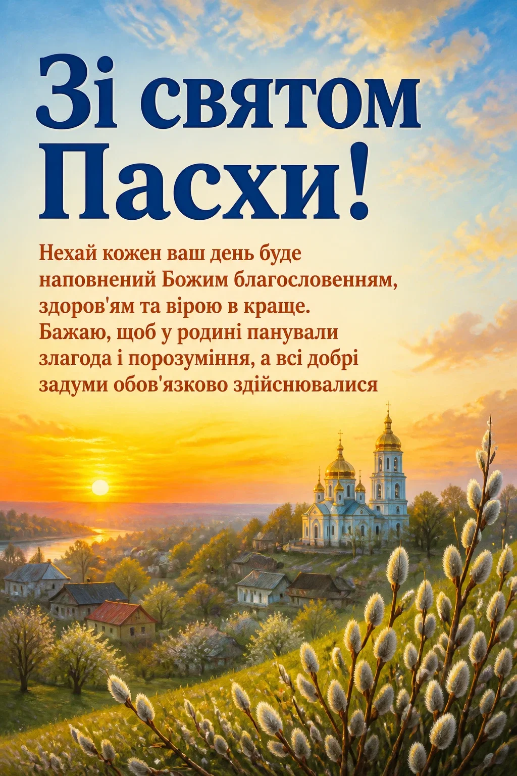 зі святом пасхи привітання