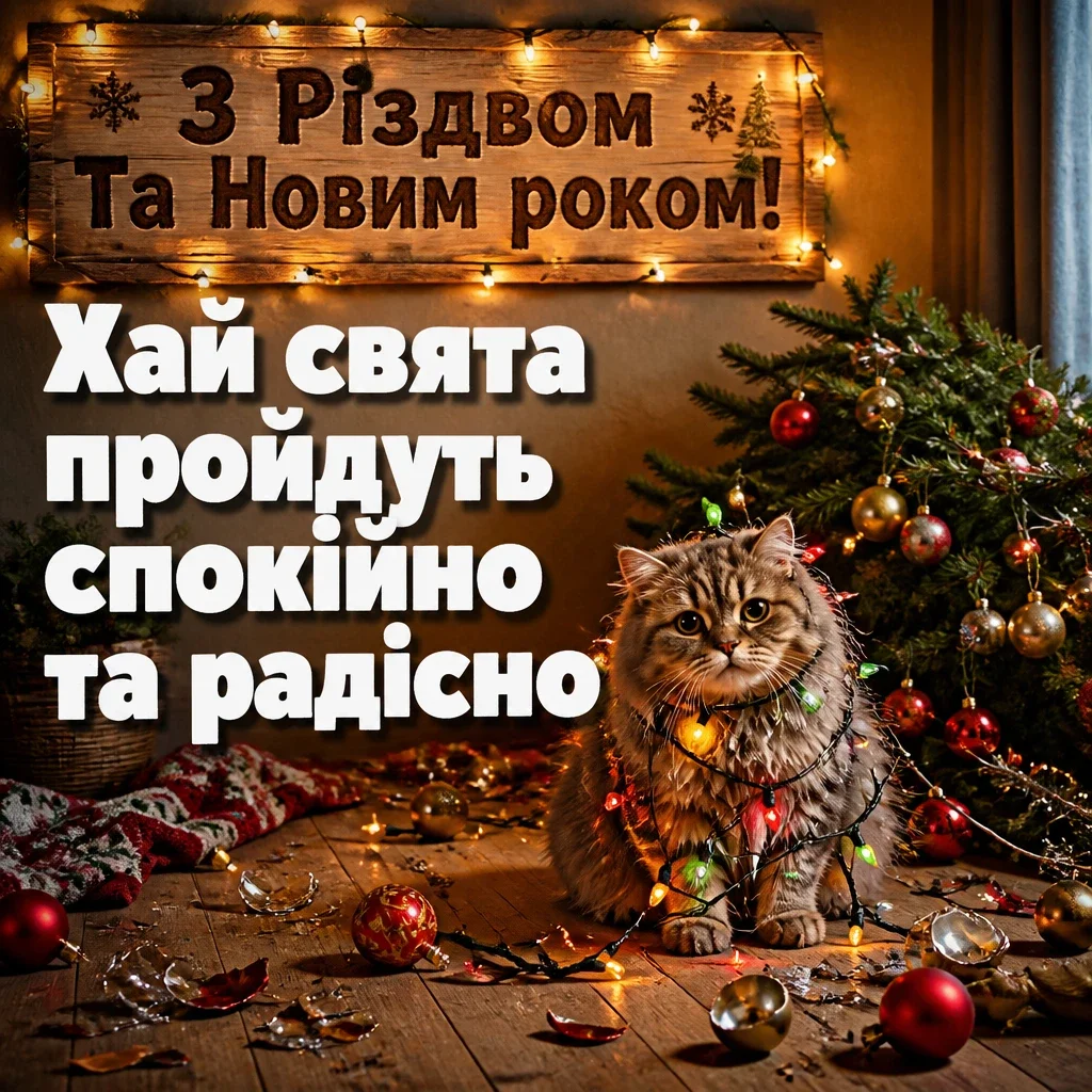 гарні привітання з різдвом та новим роком