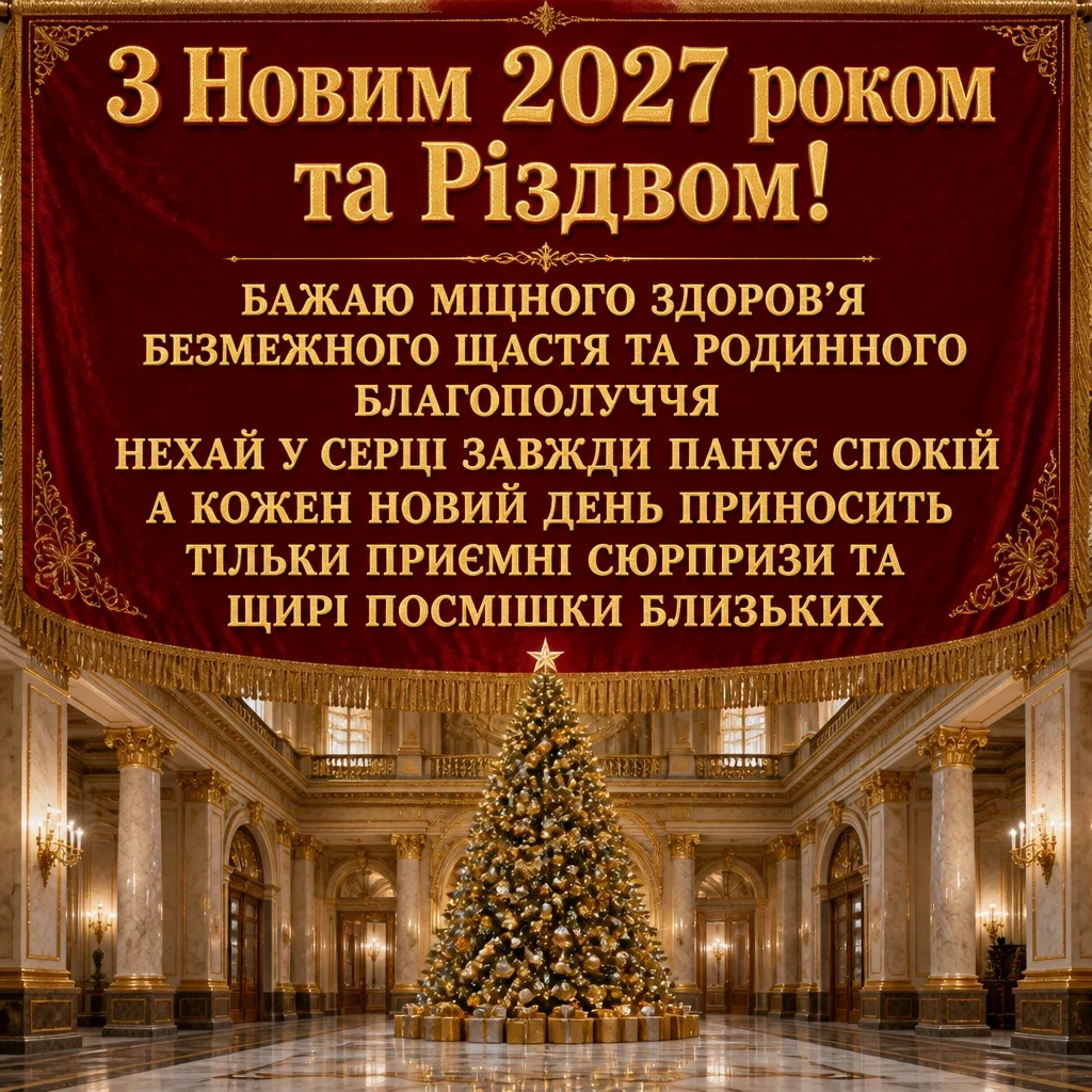 гарні привітання з різдвом та новим роком
