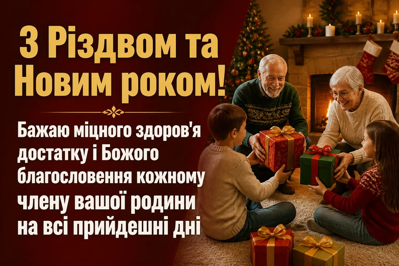 гарні привітання з різдвом та новим роком