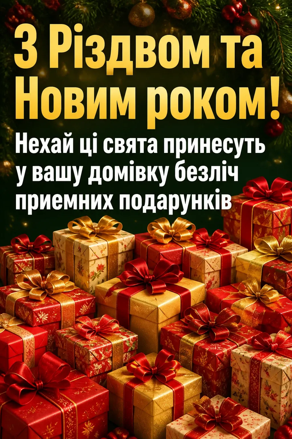 гарні привітання з різдвом та новим роком