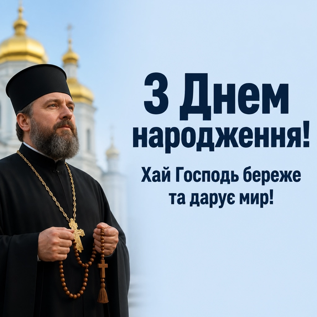привітання з днем народження священика своїми словами