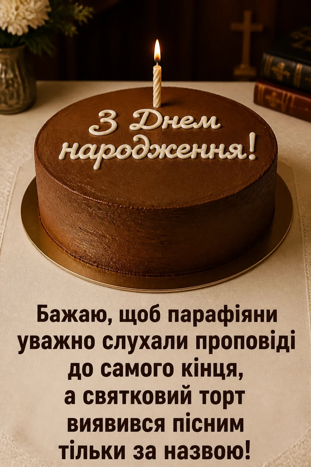 привітання з днем народження священика своїми словами