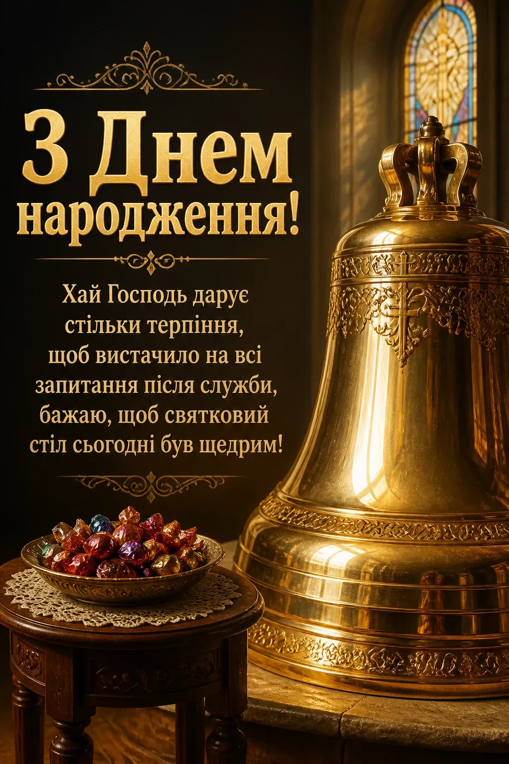 привітання з днем народження священика своїми словами