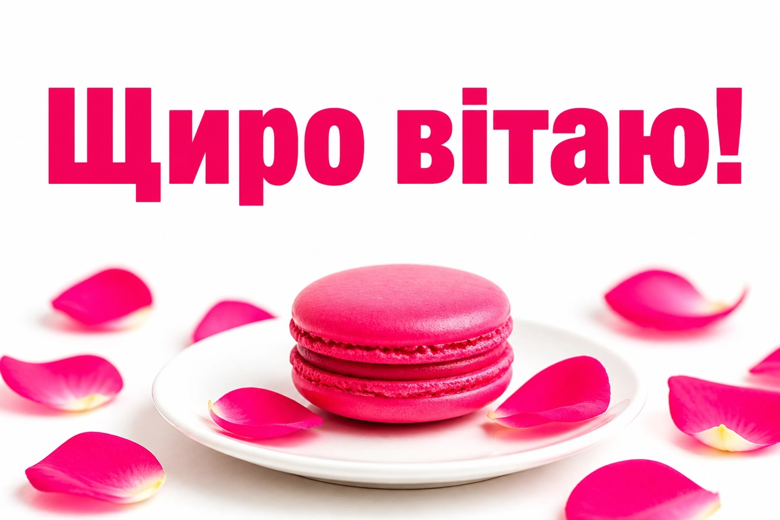 привітання жінці своїми словами