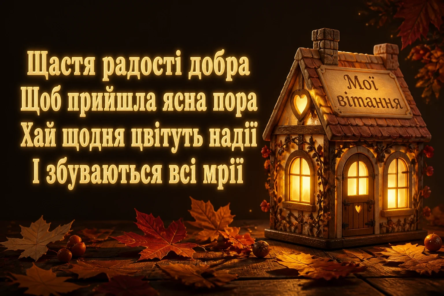 привітання жінці своїми словами