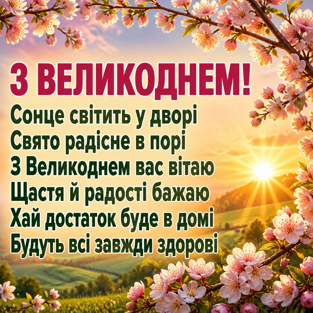 привітання з великоднем у віршах привітання з великоднем у віршах